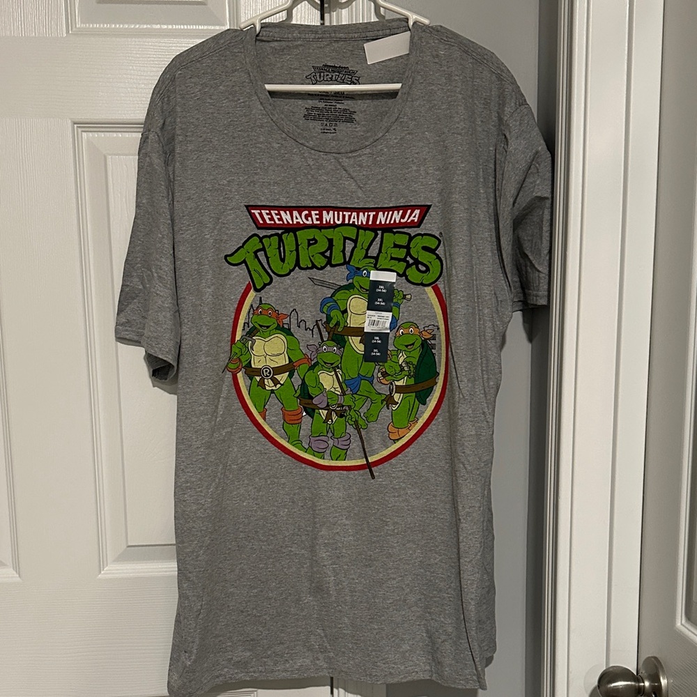 Teenage Mutant Ninja Turtles Gray T-Shirt new big and tall size 3xl men's